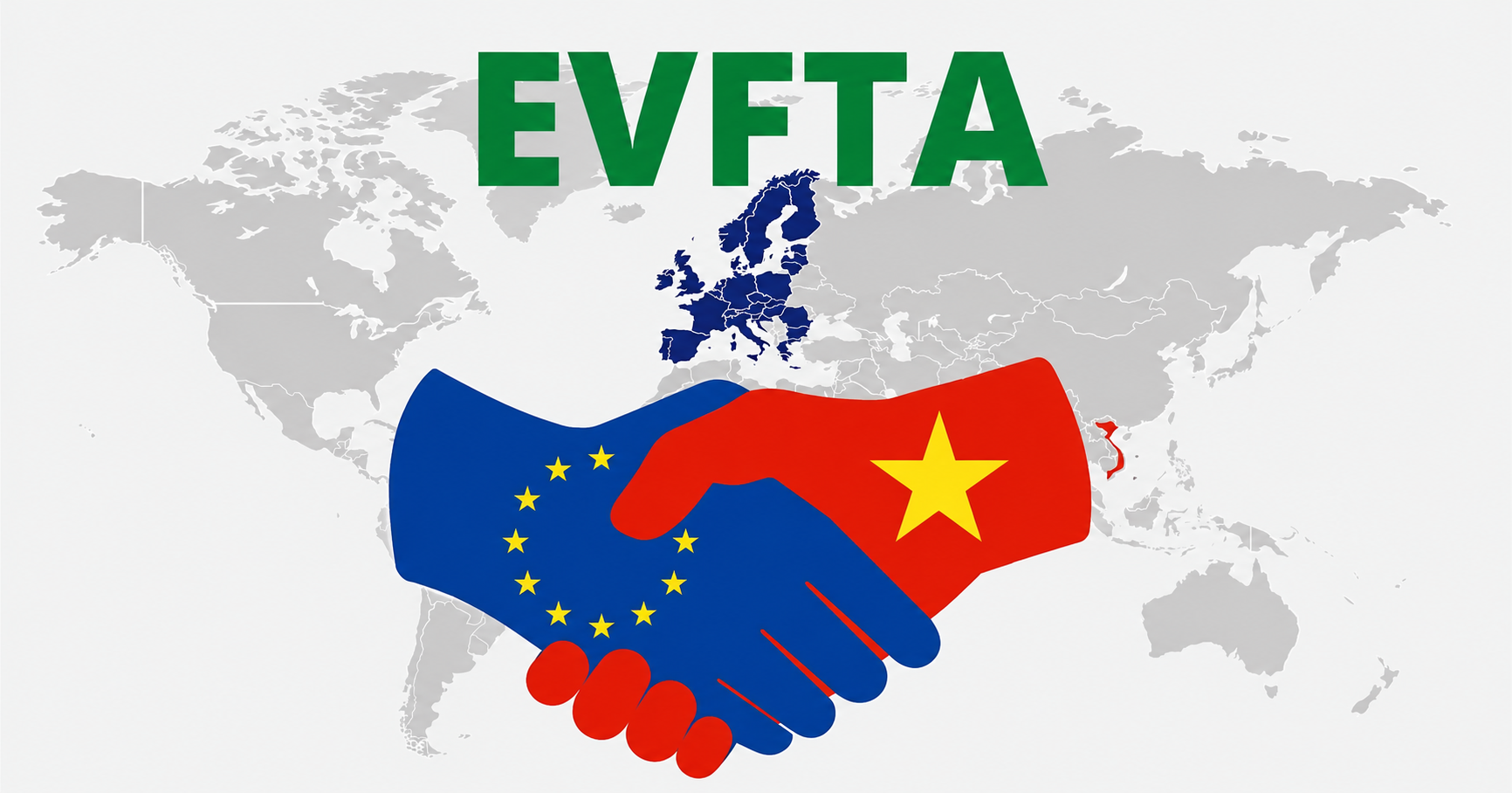 EVFTA illustration showing European Union and Vietnam cooperation